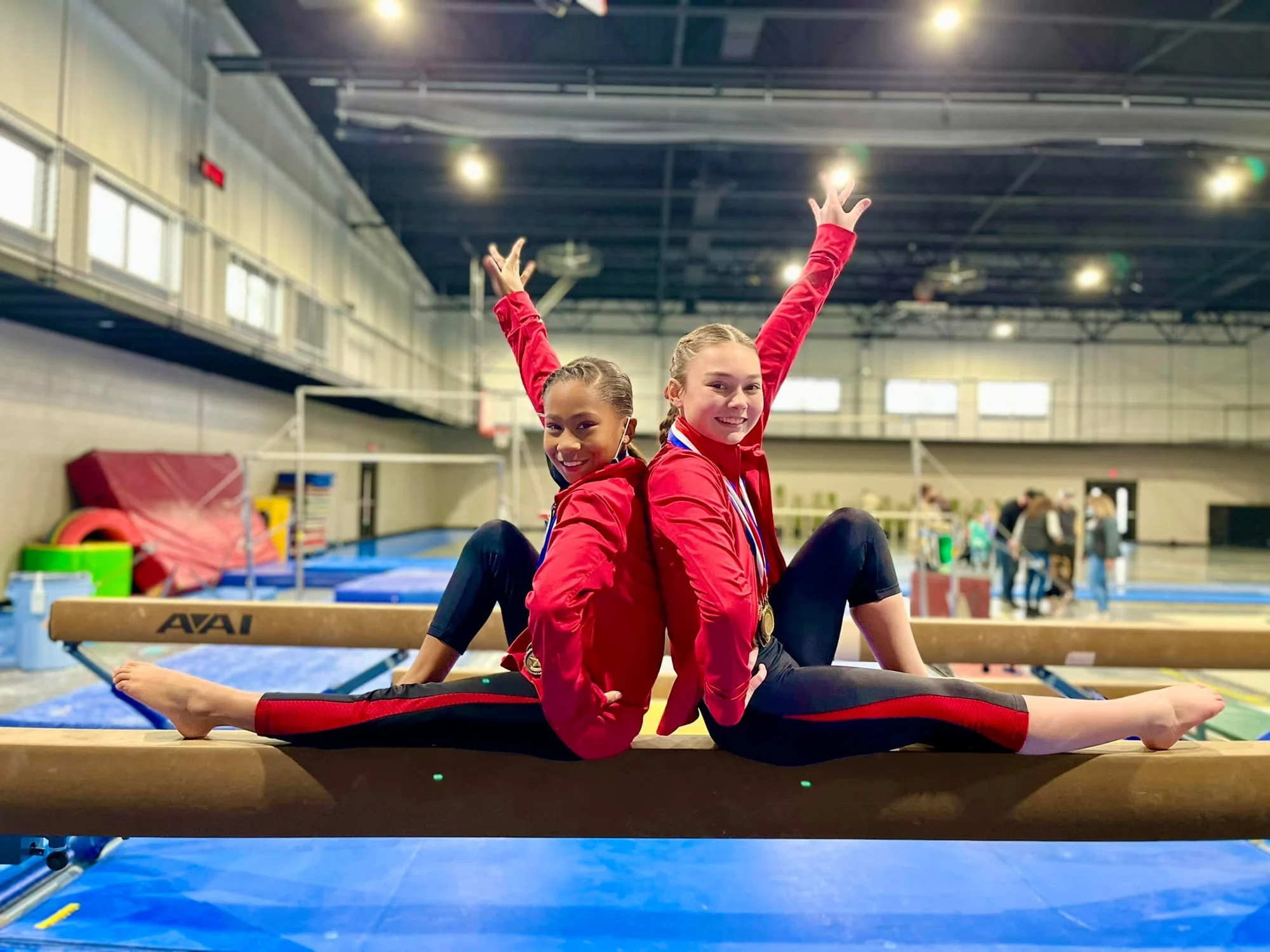 Gymnastics athletes training at Next Level Athletics recreational program