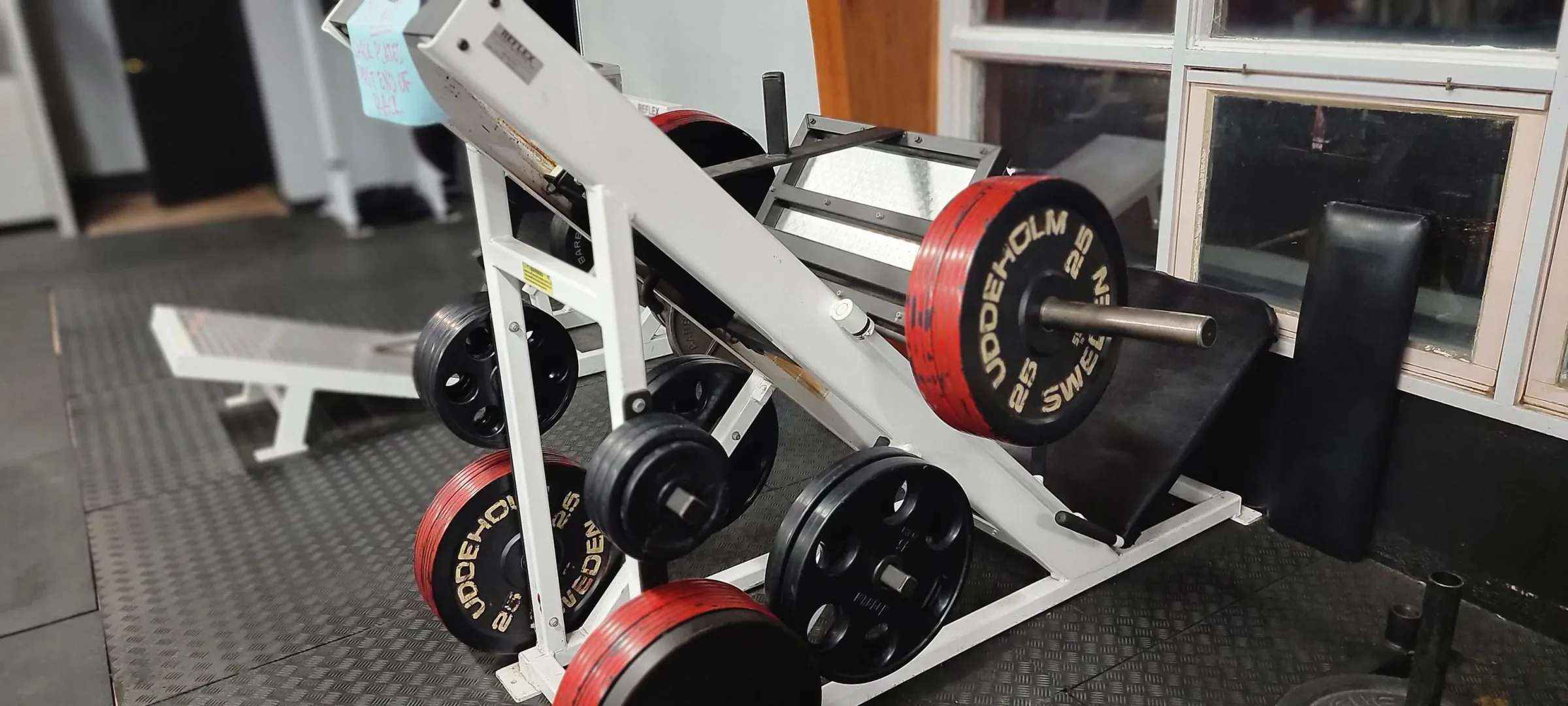 Weight training machines at Next Level Fitness in the Quad Cities